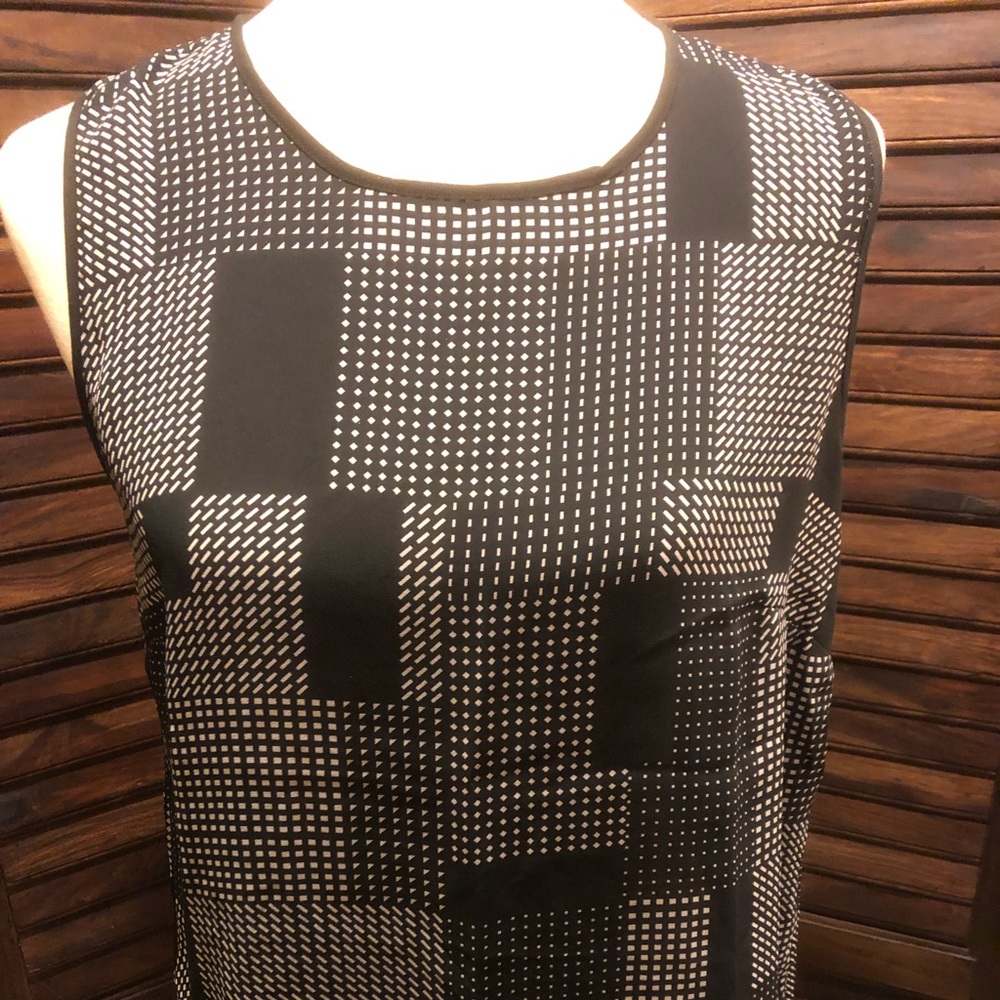 Joan Vass black/white blouse.